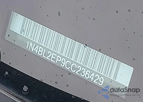 2012 Nissan Altima 3.5 Sr from USA, damaged, VIN 1N4BL2EP9CC236429